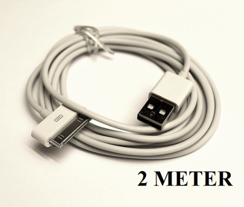 iPhone 3 och 4/4S USB-sladd, 2 meter