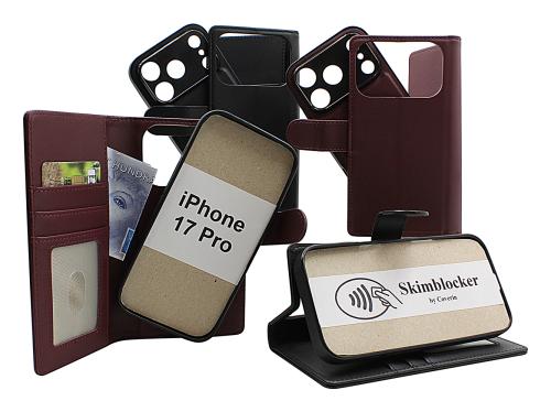 Skimblocker iPhone 17 Pro Magnet Plånboksfodral