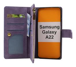XL Samsung Galaxy A22 (SM-A225F/DS) Lyx Pl&aring;nboksfodral