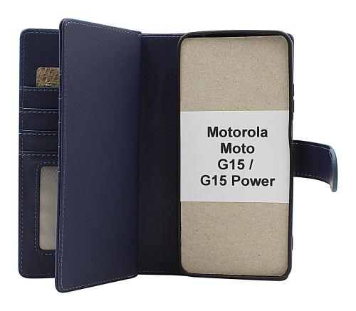 Skimblocker Motorola Moto G15 / G15 Power XL Magnet Plånboksfodral