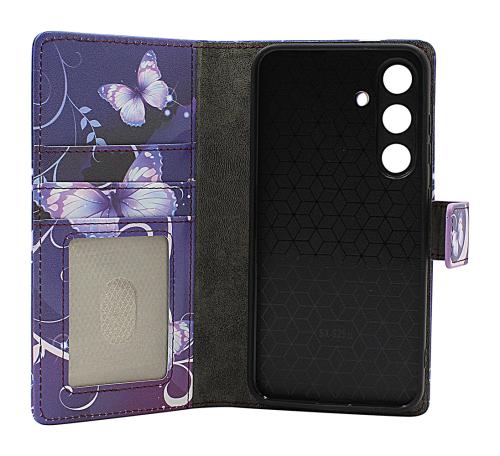 Skimblocker Samsung Galaxy S24 / S25 Magnet Plånboksfodral Design