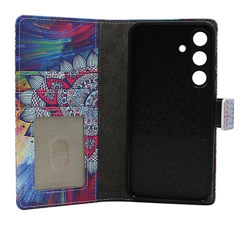 Skimblocker Samsung Galaxy S24 / S25 Magnet Plånboksfodral Design