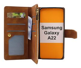 XL Samsung Galaxy A22 (SM-A225F/DS) Lyx Pl&aring;nboksfodral