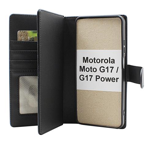 Skimblocker Motorola Moto G17 / G17 Power XL Magnet Plånboksfodral