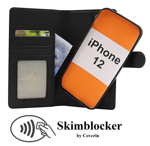 CoverinSkimblocker iPhone 12 (6.1) Magnet Plånboksfodral
