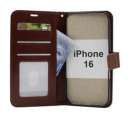 Crazy Horse iPhone 16 Plånboksfodral