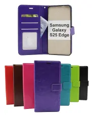 Crazy Horse Samsung Galaxy S25 Edge Plånboksfodral