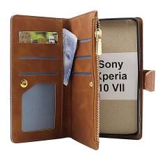 XL Sony Xperia 10 VII Lyx Pl&aring;nboksfodral