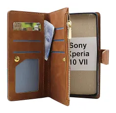 XL Sony Xperia 10 VII Lyx Pl&aring;nboksfodral