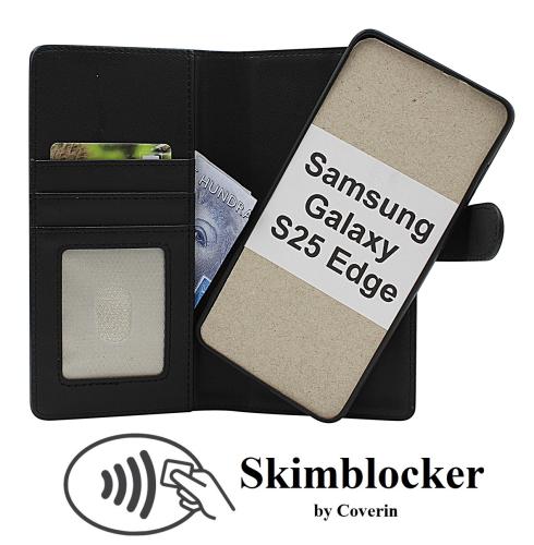 CoverinSkimblocker Samsung Galaxy S25 Edge Magnet Plånboksfodral