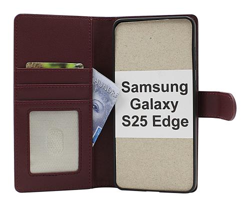 Skimblocker Samsung Galaxy S25 Edge Magnet Plånboksfodral