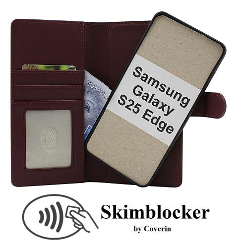 Skimblocker Samsung Galaxy S25 Edge Magnet Plånboksfodral