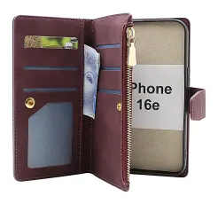 XL iPhone 16e Lyx Pl&aring;nboksfodral