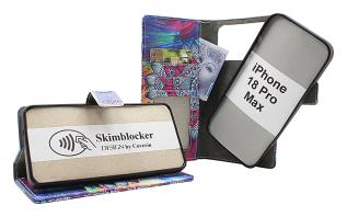 Skimblocker iPhone 18 Pro Max Magnet Pl&aring;nboksfodral Design