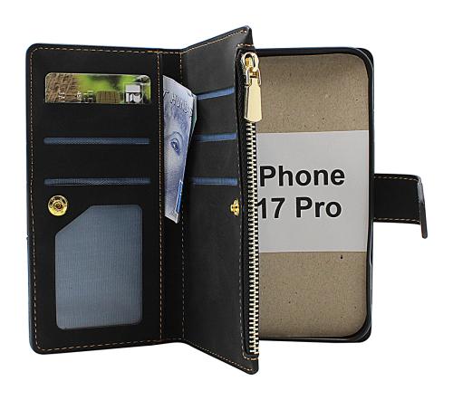 XL iPhone 17 Pro Lyx Plånboksfodral