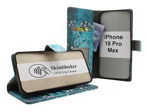 Skimblocker iPhone 18 Pro Max Pl&aring;nboksfodral Design