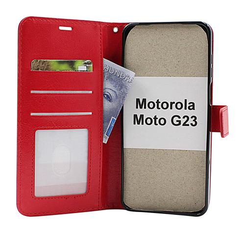 Crazy Horse Wallet Motorola Moto G23