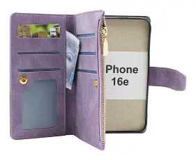 XL iPhone 16e Lyx Pl&aring;nboksfodral
