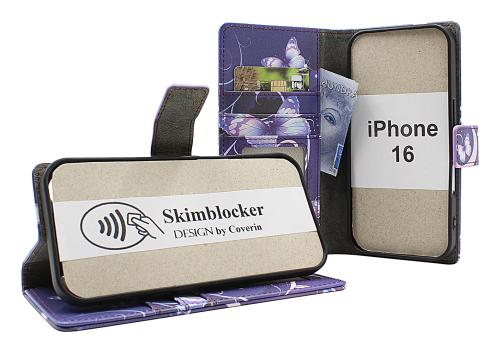 Skimblocker iPhone 16 Plånboksfodral Design