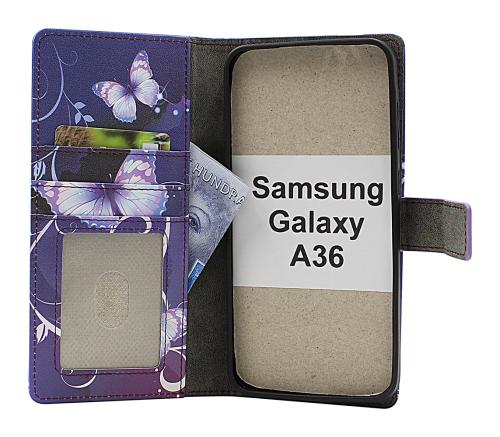CoverinSkimblocker Samsung Galaxy A36 Magnet Plånboksfodral Design