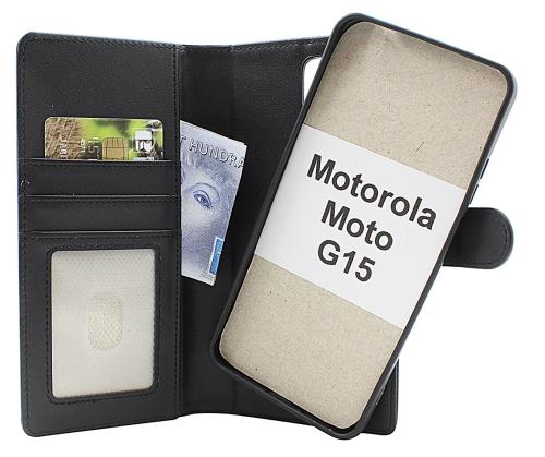 Skimblocker Motorola Moto G15 / G15 Power Magnet Plånboksfodral