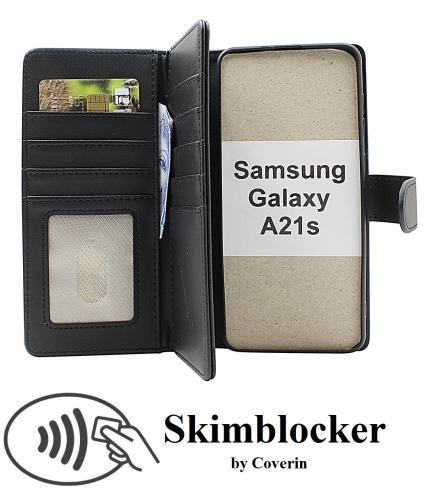 Skimblocker Samsung Galaxy A21s XL Plånboksfodral