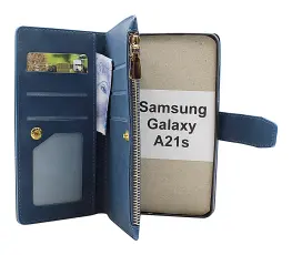 XL Samsung Galaxy A21s Lyx Pl&aring;nboksfodral