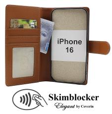 Skimblocker iPhone 16 Plånboksfodral