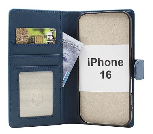 Skimblocker iPhone 16 Plånboksfodral