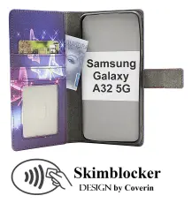 Skimblocker Samsung Galaxy A32 5G Pl&aring;nboksfodral Design