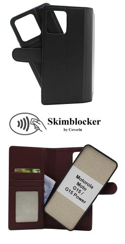 Skimblocker Motorola Moto G15 / G15 Power Magnet Plånboksfodral