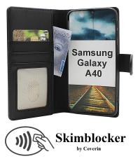Skimblocker Samsung Galaxy A40 Plånboksfodral