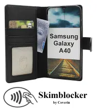 Skimblocker Samsung Galaxy A40 Plånboksfodral
