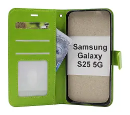 Crazy Horse Samsung Galaxy S25 Pl&aring;nboksfodral