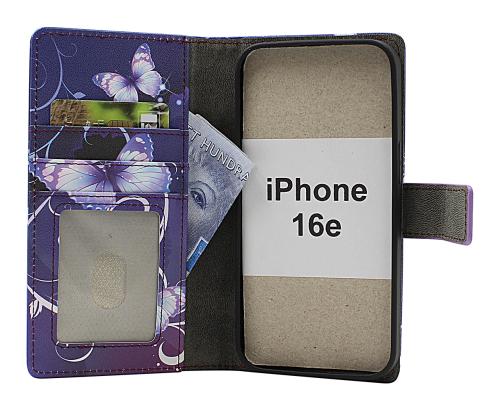 CoverinSkimblocker iPhone 16e Magnet Plånboksfodral Design