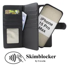 CoverinSkimblocker iPhone 15 Pro Max XL Magnet Plånboksfodral