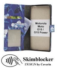 CoverinSkimblocker Motorola Moto G15 / G15 Power Plånboksfodral Design