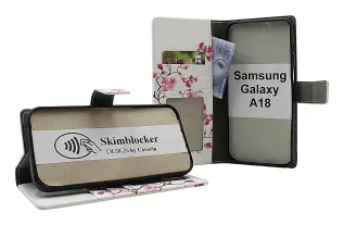 Skimblocker Samsung Galaxy A18 LTE Pl&aring;nboksfodral Design