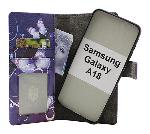 Skimblocker Samsung Galaxy A18 LTE Magnet Plånboksfodral Design