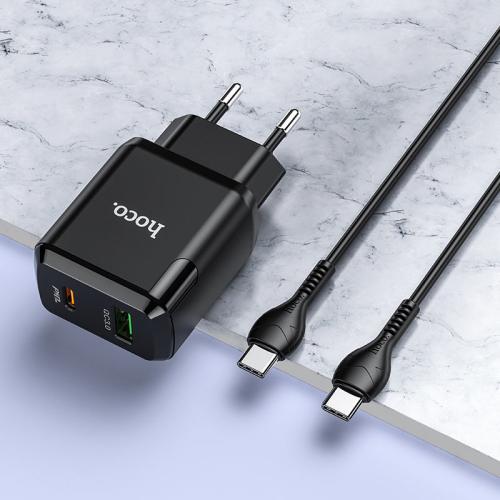 HocoUSB-C Hoco N5 Dual Snabbladdare