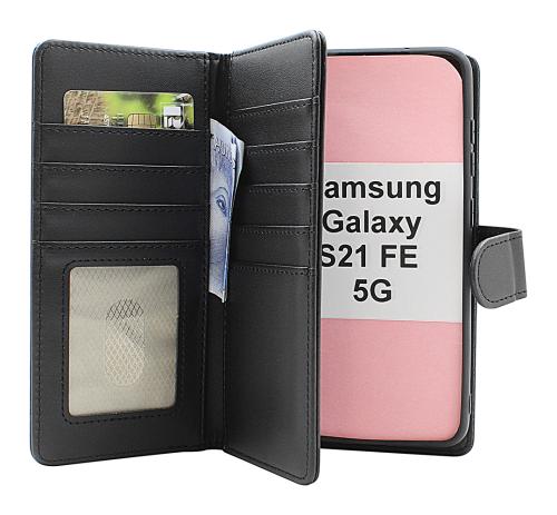 Skimblocker Samsung Galaxy S21 FE 5G XL Magnet Plånboksfodral