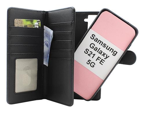 Skimblocker Samsung Galaxy S21 FE 5G XL Magnet Plånboksfodral