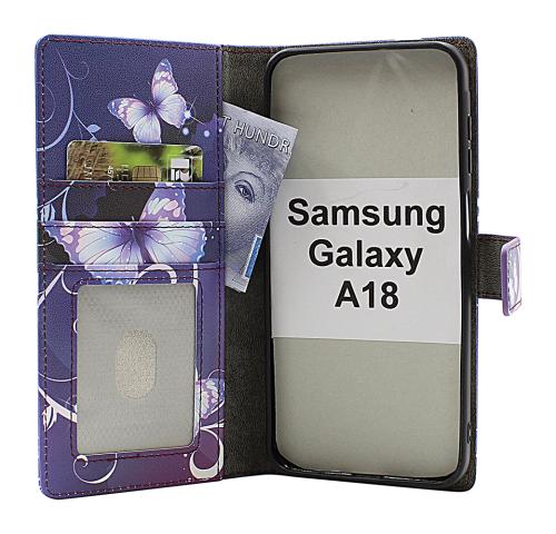 Skimblocker Samsung Galaxy A18 LTE Magnet Plånboksfodral Design