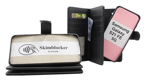 Skimblocker Samsung Galaxy S21 FE 5G XL Magnet Plånboksfodral