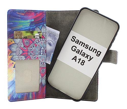 Skimblocker Samsung Galaxy A18 LTE Magnet Plånboksfodral Design