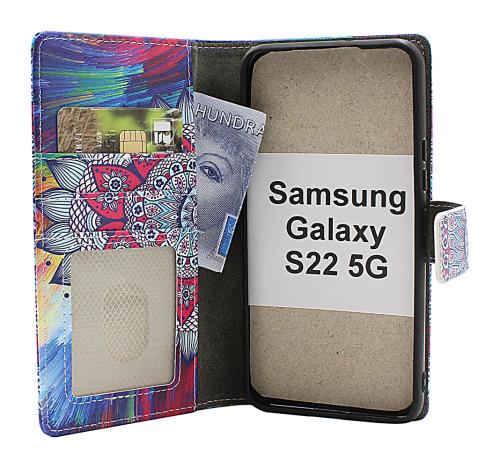 CoverinSkimblocker Samsung Galaxy S22 5G Magnet Plånboksfodral Design