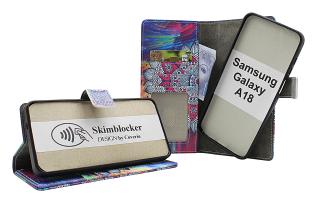 Skimblocker Samsung Galaxy A18 LTE Magnet Pl&aring;nboksfodral Design