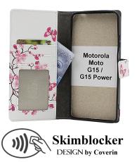 CoverinSkimblocker Motorola Moto G15 / G15 Power Plånboksfodral Design