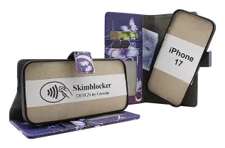 Skimblocker iPhone 17 Magnet Plånboksfodral Design