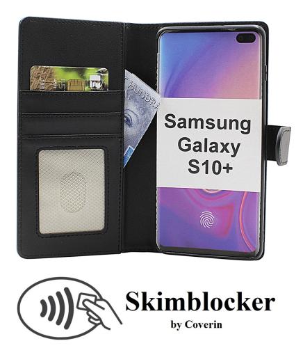 Skimblocker Samsung Galaxy S10 Plus Magnet Plånboksfodral